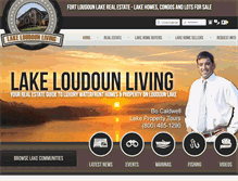 Tablet Screenshot of lakeloudounliving.com